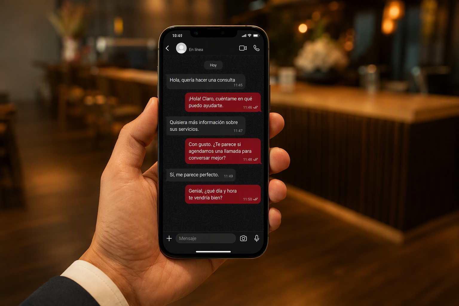 Chatbot de reservas y pedidos